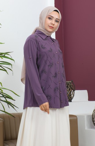 Chemise Sandy Stoned Grande Taille 3600-09 Lilas 3600-09