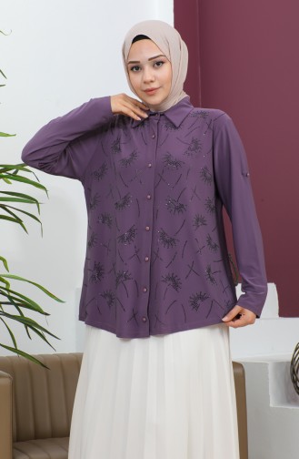 Plus Size Stone Sandy Shirt 3600-09 Lilac 3600-09