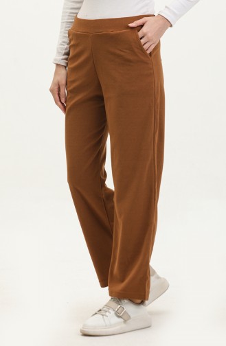 Pantalon Large Velours 77602-06 Tan 77602-06