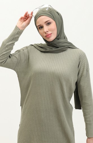 Kaşkorse Tunik Pantolon İkili Takım 1021-06 Çağla Yeşili