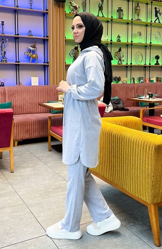 Trainingspak Met Twee Draden En Verzamelde Taille 03070-02 Grijs 03070-02