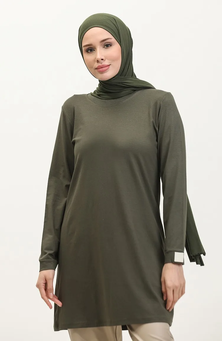 Viskose-Tunika 9070-01 Khaki 9070-01
