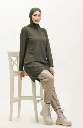 Viskose-Tunika 9070-01 Khaki 9070-01