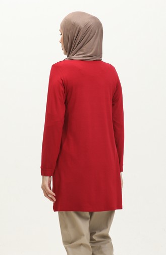 Viscose Tunic 9070-02 Claret Red 9070-02