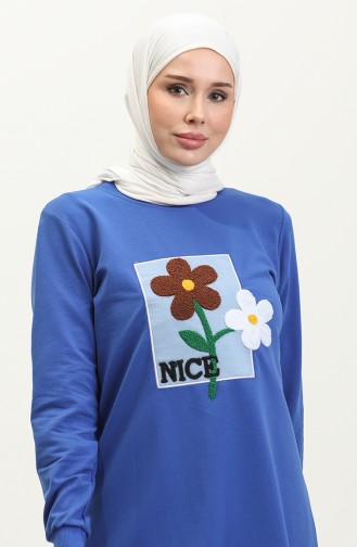 Geborduurde Tuniek Met Madeliefjes 9116-04 Saks 9116-04