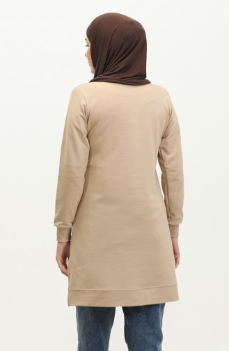 Tuniek Met Madeliefjesgeborduurd 9116-06 Beige 9116-06