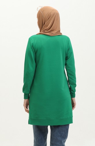 Tuniek Met Madeliefjesgeborduurd 9116-10 Groen 9116-10