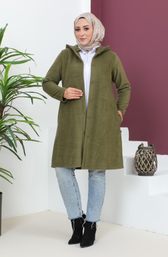 Große Kapuzenjacke 6015-05 Khaki 6015-05