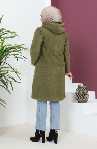 Hooded Plus Size Jacket 6015-05 Khaki 6015-05