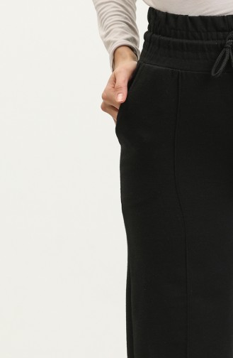 High Waist Pocket Sweatpants 20011-01 Black 20011-01