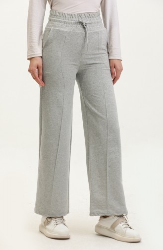 Pantalon Pantalon Taille Haute Avec Poche 20011-02 Gris 20011-02