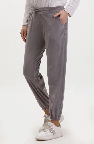 Pantalon De Jogging Velours Avec Poches 20017-01 Anthracite 20017-01