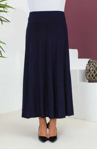 Plus Size Sandy Çımalı Skirt 1745-01 Navy Blue 1745-01
