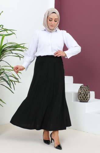 Plus Size Sandy Çımalı Skirt 1745-03 Black 1745-03