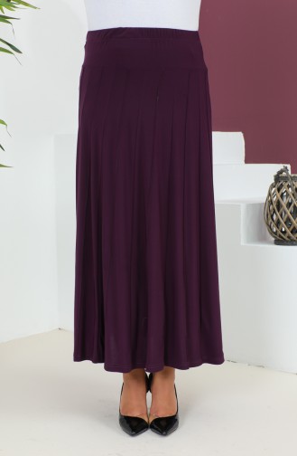 Plus Size Sandy Çımalı Skirt 1745-04 Purple 1745-04