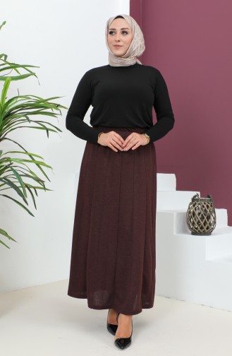 Plus Size Camisole Skirt 4271-02 Brown 4271-02