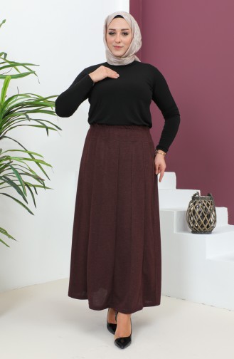 Plus Size Camisole Skirt 4271-02 Brown 4271-02