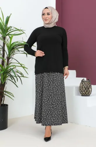 Jupe Viscose Grande Taille 4360K-01 Noir 4360K-01