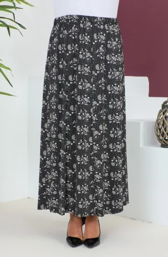 Plus Size Pieced Viscose Skirt 4360L-01 Black 4360L-01