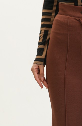 Cıma Pantalon Classique Détaillé 10012-01 Marron 10012-01