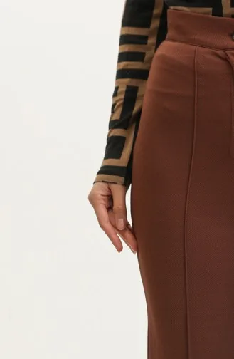 Cıma Pantalon Classique Détaillé 10012-01 Marron 10012-01
