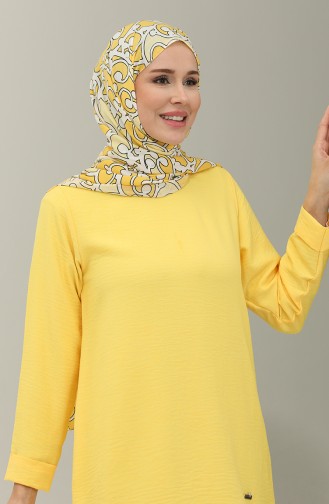 Ensemble Deux Pièces Tunique Pantalon 20033-02 Jaune 20033-02