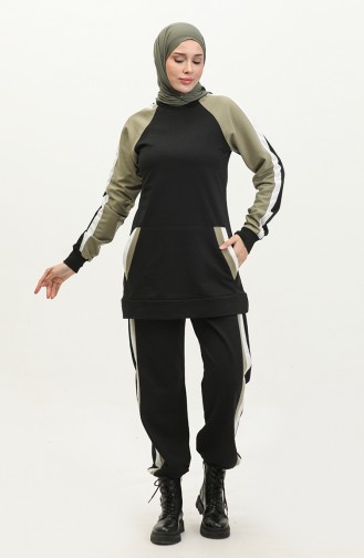 Survêtement Double 23044-02 Noir Khaki 23044-02