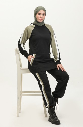 Survêtement Double 23044-02 Noir Khaki 23044-02