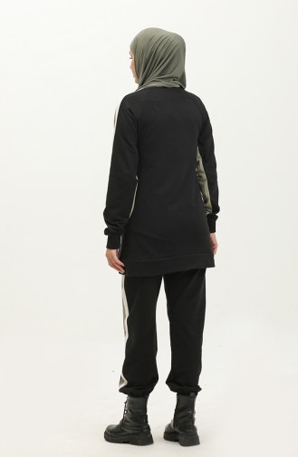 Survêtement Double 23044-02 Noir Khaki 23044-02