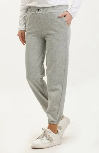 Elastische Jogginghose Mit Taschen 20010-01 Grau 20010-01