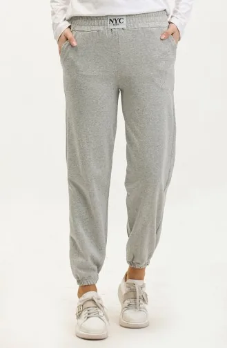 Elastische Jogginghose Mit Taschen 20010-01 Grau 20010-01