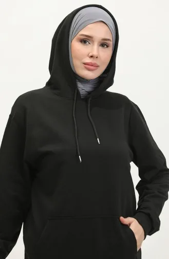 Kapuzenpullover 20013-02 Schwarz 20013-02