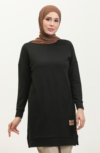 Tunika Mit Camisole-Schlitz 20001-01 Schwarz 20001-01