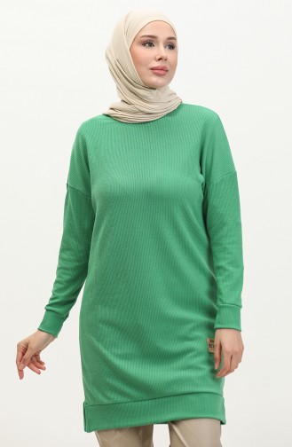 Camisole Slit Detailed Tunic 20001-04 Green 20001-04