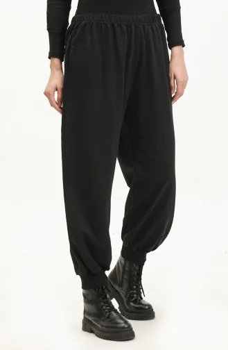 Jogginghose Mit Elastischem Bund 23094-01 Schwarz 23094-01