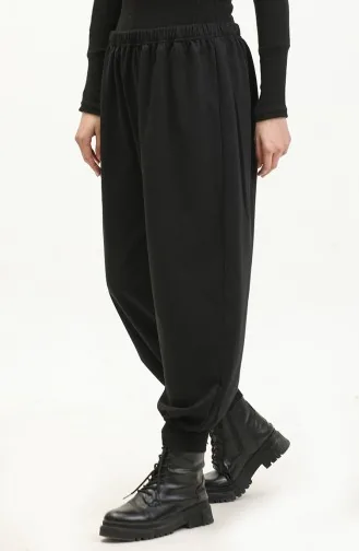Jogginghose Mit Elastischem Bund 23094-01 Schwarz 23094-01