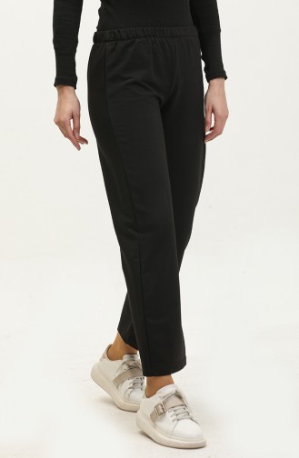 Elastic waist Sweatpants 23095-01 Black 23095-01