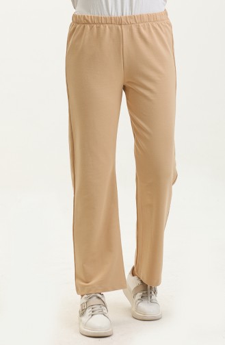 Elastic waist Sweatpants 23095-02 Beige 23095-02