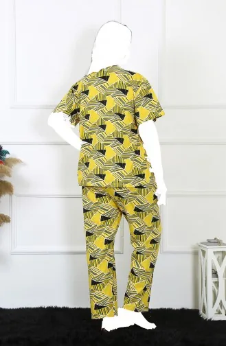 Akbeniz Ensemble Pyjama à Manches Courtes Grande Taille Pour Femme 5Xl-6Xl-7Xl-8Xl 75007 3901