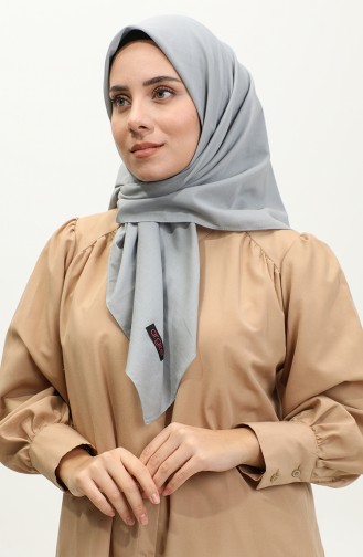 Écharpe En Voile De Coton - Gris Argite021-01 Gris 021-01