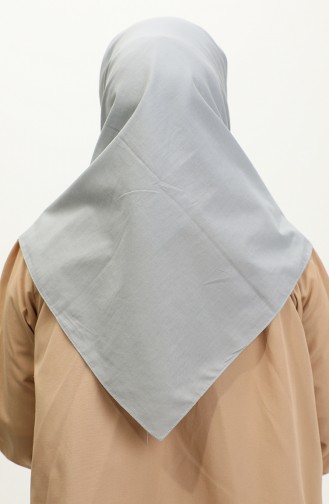 Écharpe En Voile De Coton - Gris Argite021-01 Gris 021-01
