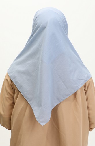 Écharpe En Voile De Coton - Bleu Argite022-01 Bleu 022-01