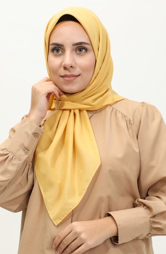 Cotton Voile Scarf - Mustard Argite024-01 Mustard 024-01