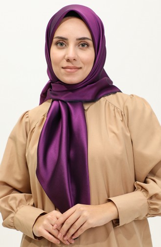 Plain Scarf 1266-07 Purple 1266-07