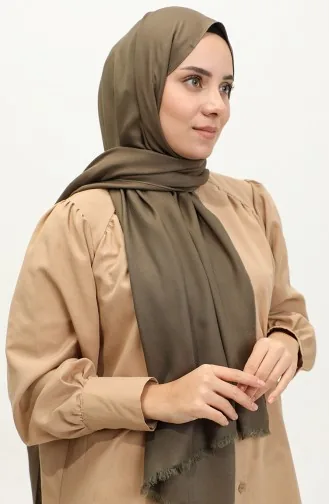 Plain Cotton Shawl Khaki Argite011-01 Khaki 011-01