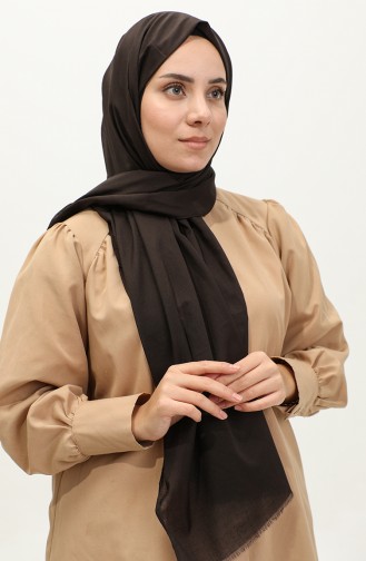 Plain Cotton Shawl Bitter Brown Argite018-01 Bitter Brown 018-01