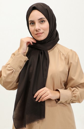 Plain Cotton Shawl Bitter Brown Argite018-01 Bitter Brown 018-01