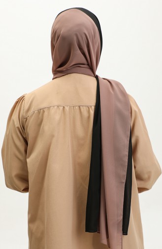 Tweekleurige Chiffon Sjaal Argite044-01 Mink 044-01