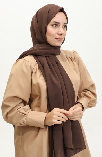 Alya Châle Mousseline Argite050-01 Marron 050-01