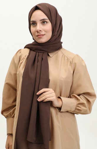 Alya Châle Mousseline Argite050-01 Marron 050-01